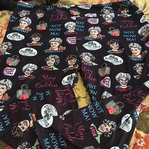 Black Cartoon Print Pajamas with Fun Graphic Design